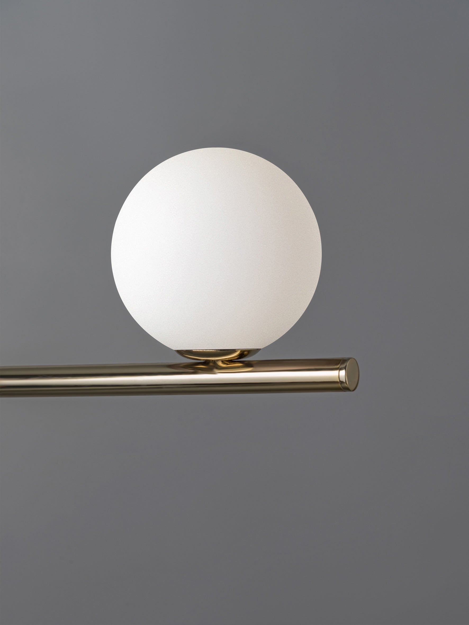 Perch - 4 light brass and opal pendant bar | Ceiling Light | Lights & Lamps Inc | Modern Affordable Designer Lighting | USA