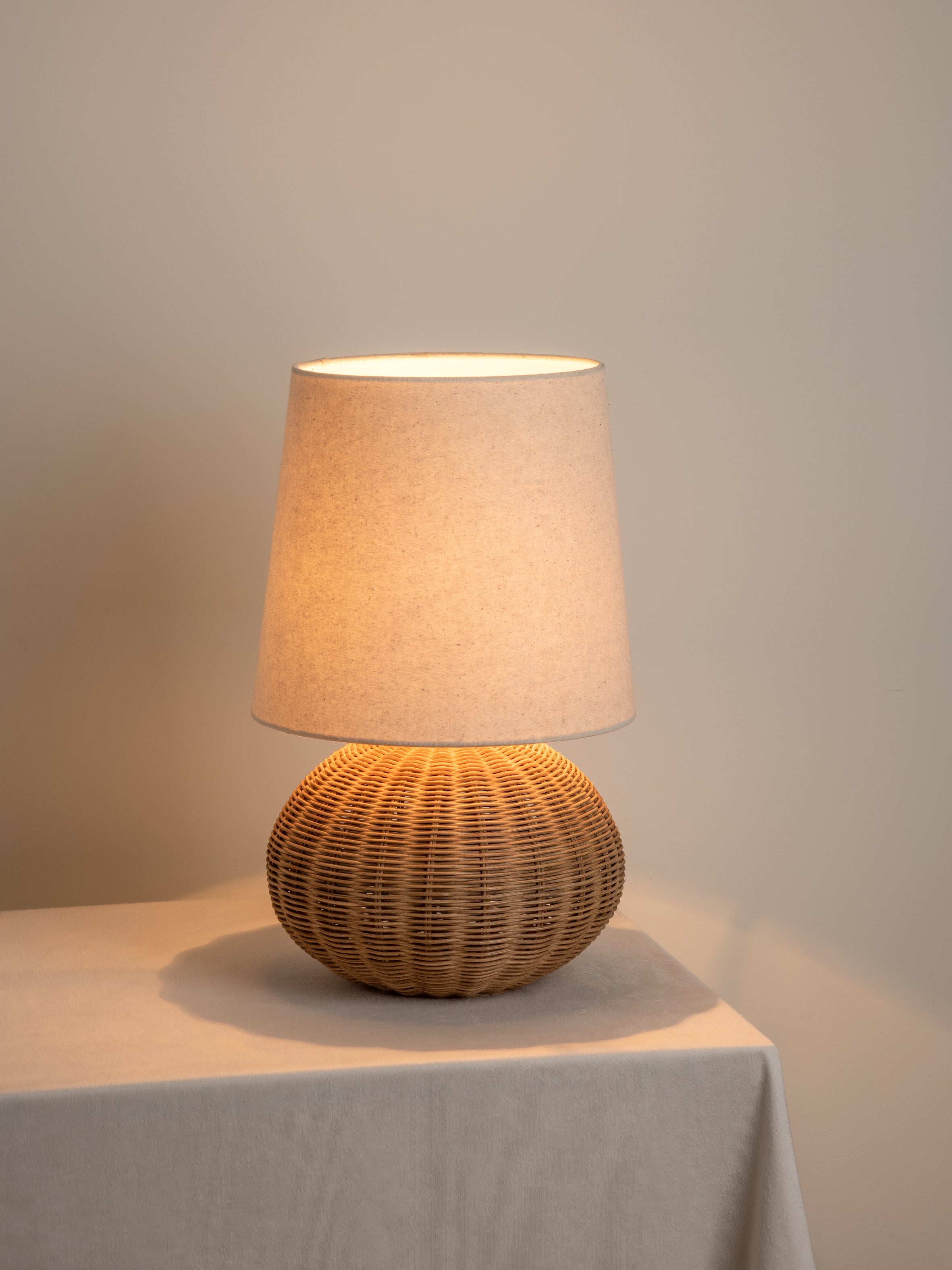 Sanvi - rattan globe table lamp | Table Lamp | Lights & Lamps Inc | Modern Affordable Designer Lighting | USA