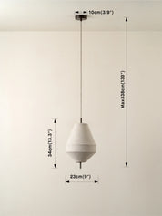 Solara - small aged brass and layered natural linen pendant | Ceiling Light | Lights & Lamps | US | Modern Affordable Designer Lighting