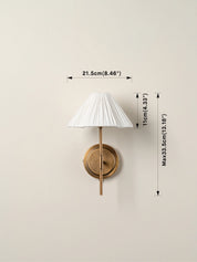 Lindi - scalloped pleated linen wall light |  | Lights & Lamps | USA | Modern Affordable Designer Lighting