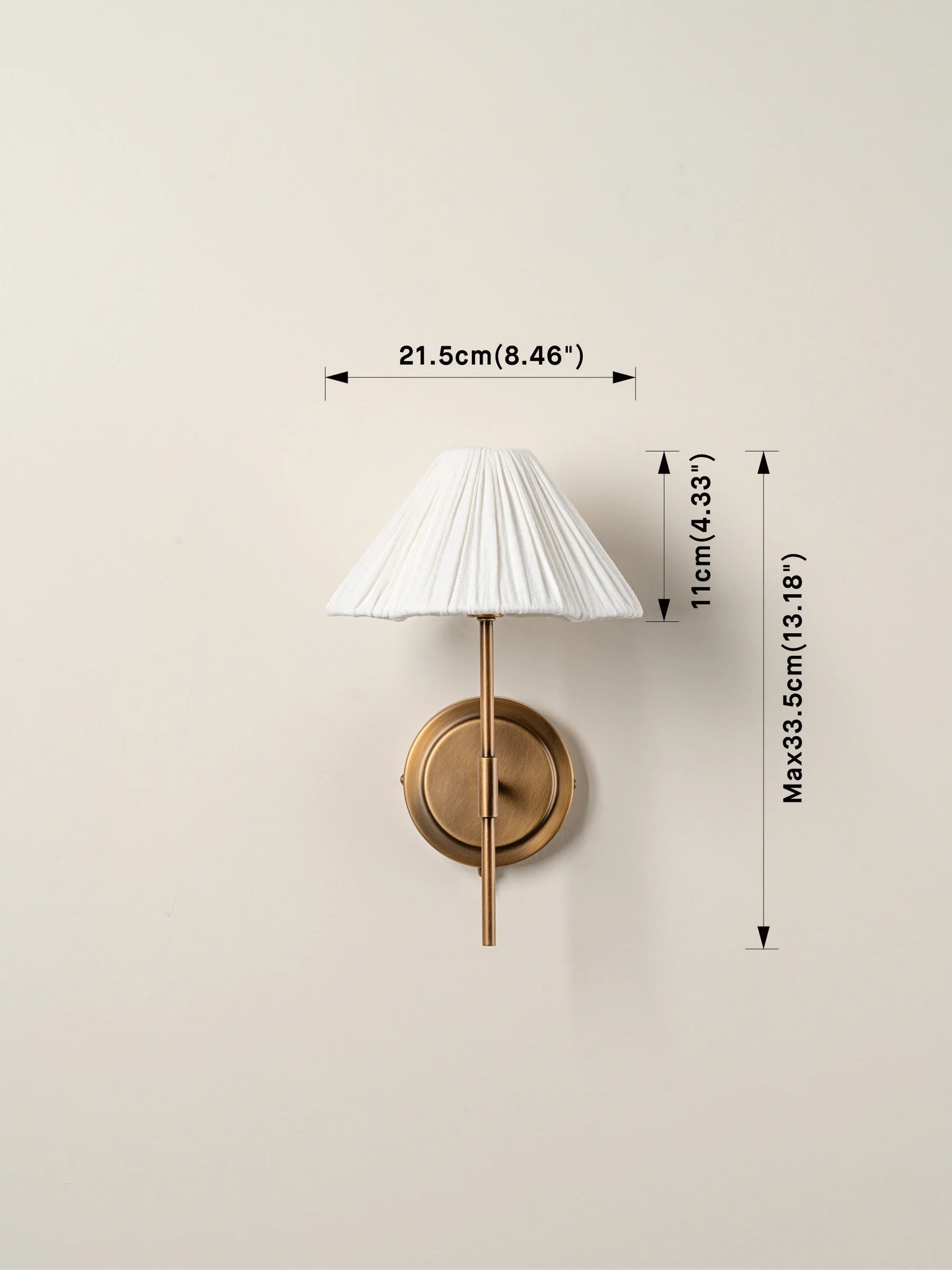 Lindi - scalloped pleated linen wall light |  | Lights & Lamps | USA | Modern Affordable Designer Lighting