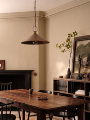 Bladen large aged brass pendant | Ceiling Light | Lights & Lamps | UK | Modern Affordable Designer Lighting