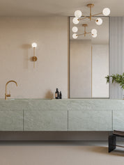 Chelso - 4 light brass and opal flush | Ceiling Light | Lights & Lamps Inc | Modern Affordable Designer Lighting | USA