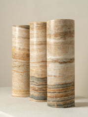 Barola - white Onyx cylinder table lamp | Table Lamp | lights&lamps | UK | Modern Affordable Designer Lighting