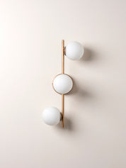 Coro - 3 light aged brass and opal ceiling / wall | Ceiling Light | Lights & Lamps Inc | Modern Affordable Designer Lighting | USA