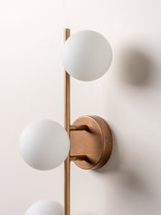 Coro - 3 light aged brass and opal ceiling / wall | Wall Light | lights&lamps | UK | Modern Affordable Designer Lighting