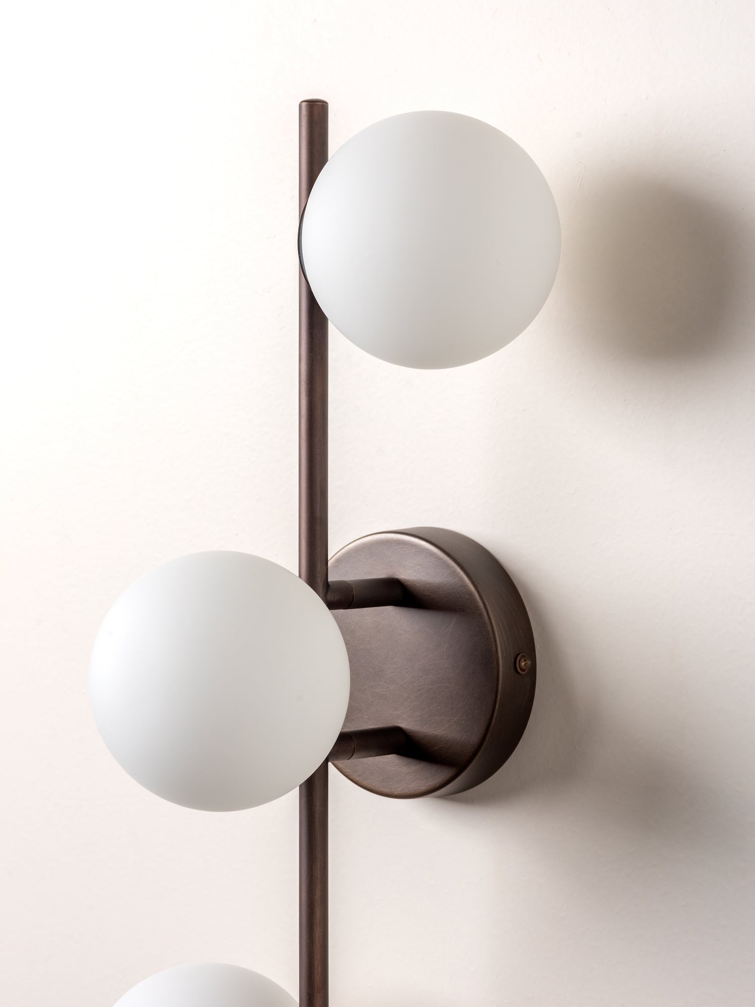 Coro - 3 light bronze and opal ceiling / wall | Ceiling Light | Lights & Lamps Inc | USA
