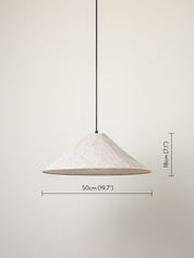 Siya - collapsible large linen lampshade