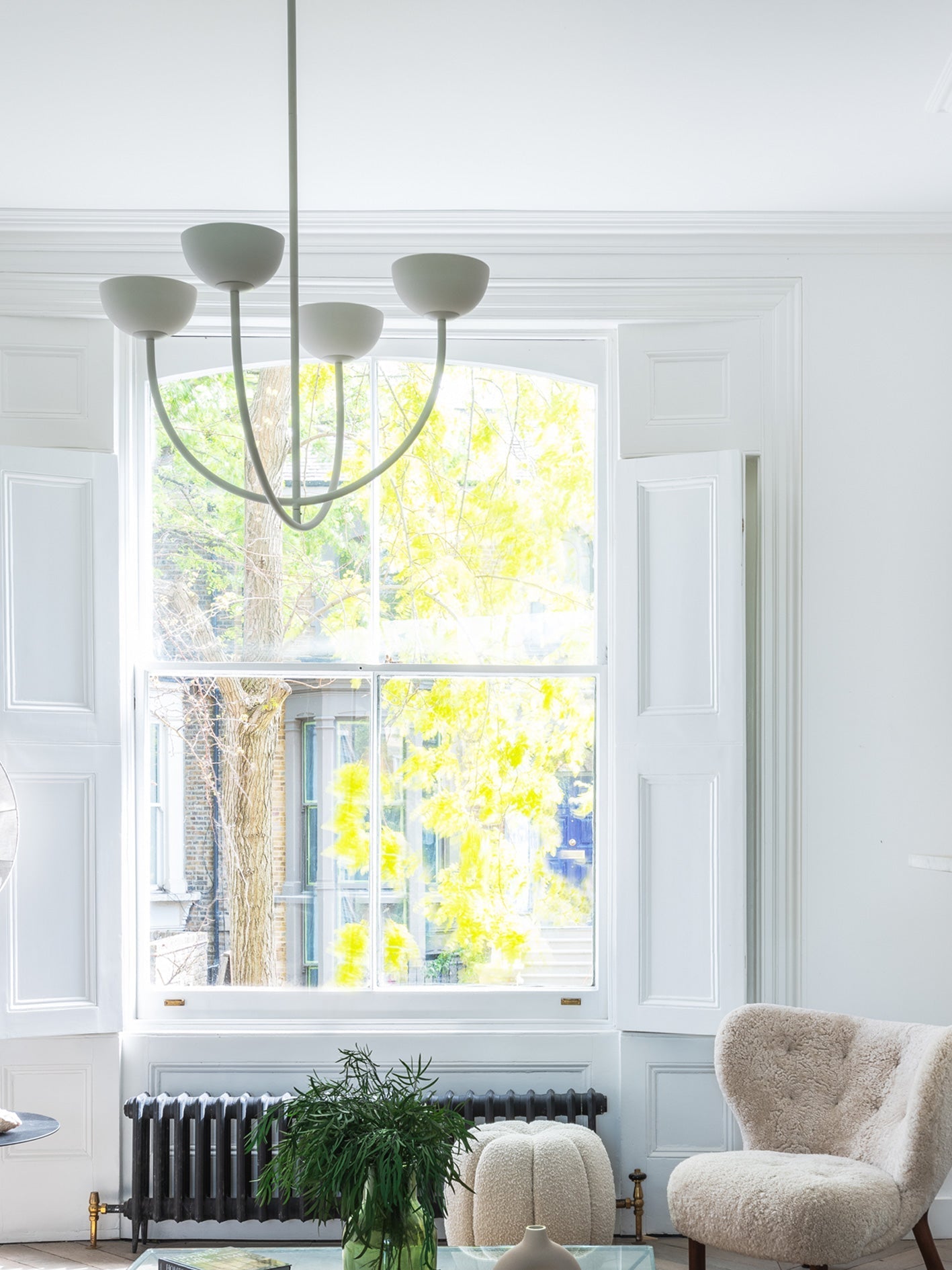 Ruzo - 4 light warm white porcelain ceiling pendant | Chandelier | Lights & Lamps Inc | Modern Affordable Designer Lighting | USA