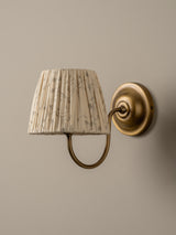 Ashbury aged brass wall light