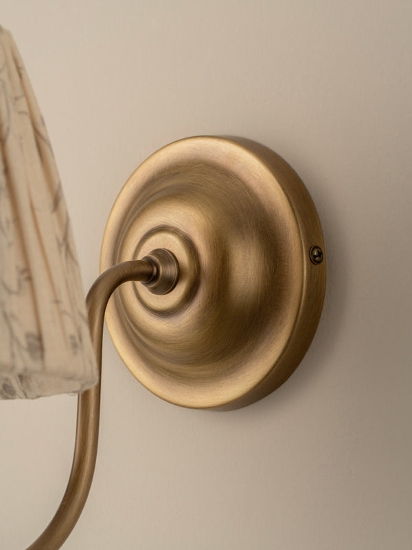Ashbury aged brass wall light | Wall Light | Lights & Lamps | UK | Modern Affordable Designer Lighting