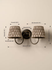 Ashbury bronze double wall light | Wall Light | Lights & Lamps | UK | Modern Affordable Designer Lighting