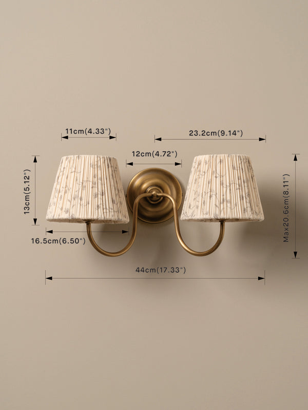 Ashbury double aged brass wall light | Wall Light | Lights & Lamps | UK | Modern Affordable Designer Lighting