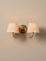 Ashbury double aged brass wall light | Wall Light | Lights & Lamps | UK | Modern Affordable Designer Lighting