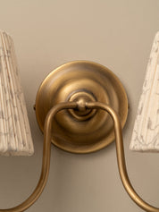 Ashbury double aged brass wall light | Wall Light | Lights & Lamps | UK | Modern Affordable Designer Lighting