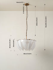 Astera - 4 light alabaster curved glass chandelier | Chandelier | lights&lamps | UK | Modern Affordable Designer Lighting