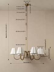 Aston aged brass chandelier | Chandelier | lights&lamps | UK | Modern Affordable Designer Lighting