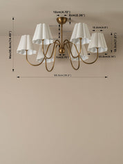Aston aged brass chandelier | Chandelier | lights&lamps | UK | Modern Affordable Designer Lighting