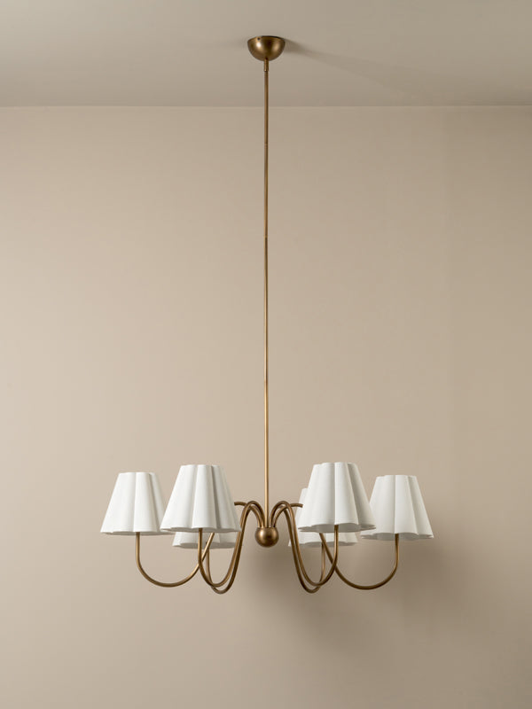 Aston aged brass chandelier | Chandelier | lights&lamps | UK | Modern Affordable Designer Lighting