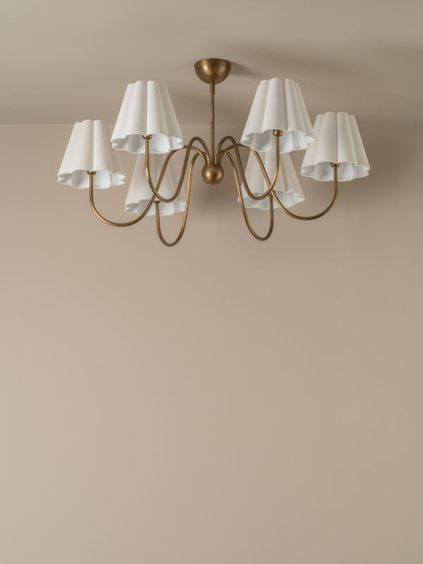 Aston aged brass chandelier | Chandelier | lights&lamps | UK | Modern Affordable Designer Lighting