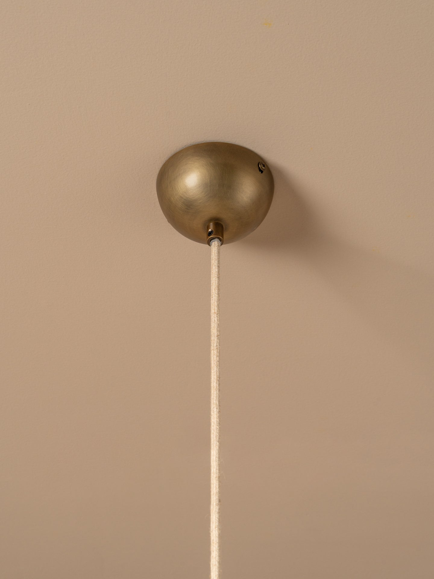 dome ceiling bracket in brass