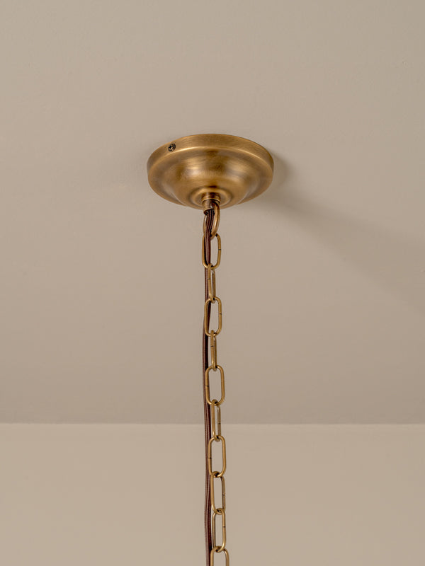 Bladen large aged brass pendant | Ceiling Light | Lights & Lamps | UK | Modern Affordable Designer Lighting