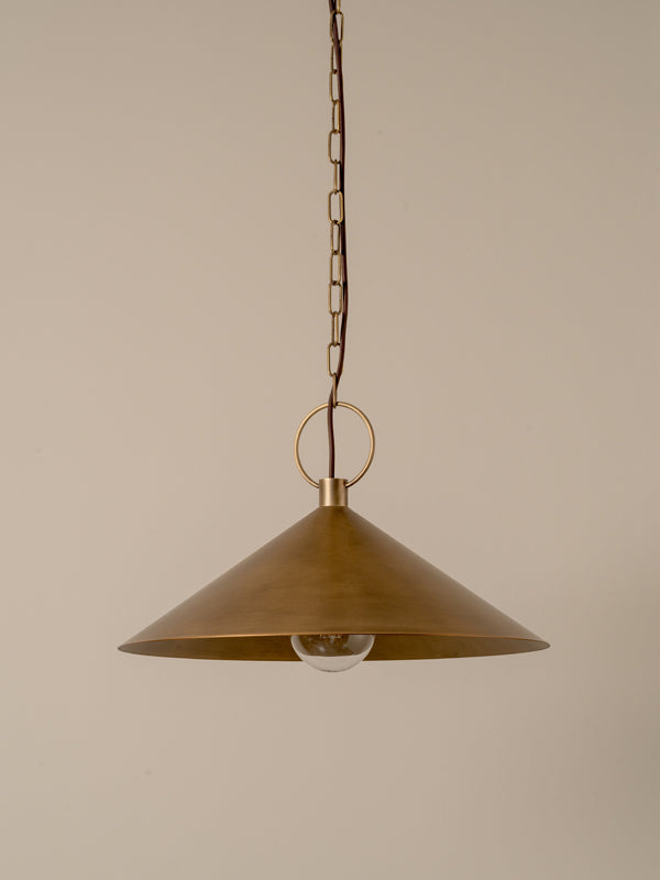 Bladen large aged brass pendant | Ceiling Light | Lights & Lamps | UK | Modern Affordable Designer Lighting