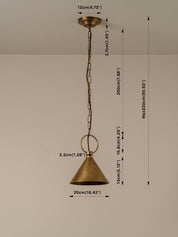 Bladen small aged brass pendant | Ceiling Light | Lights & Lamps | UK | Modern Affordable Designer Lighting