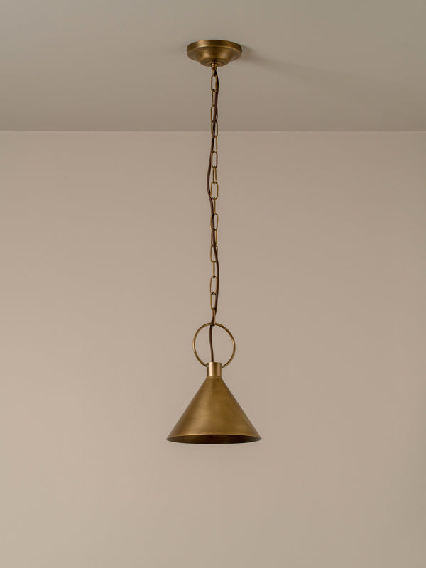 Bladen small aged brass pendant | Ceiling Light | Lights &amp; Lamps | UK | Modern Affordable Designer Lighting
