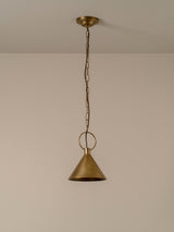 Bladen small aged brass pendant