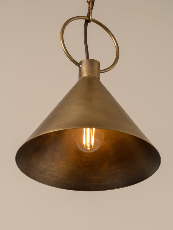 Bladen small aged brass pendant | Ceiling Light | Lights & Lamps | UK | Modern Affordable Designer Lighting