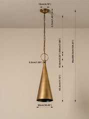Bladen tall aged brass pendant | Ceiling Light | Lights & Lamps | UK | Modern Affordable Designer Lighting