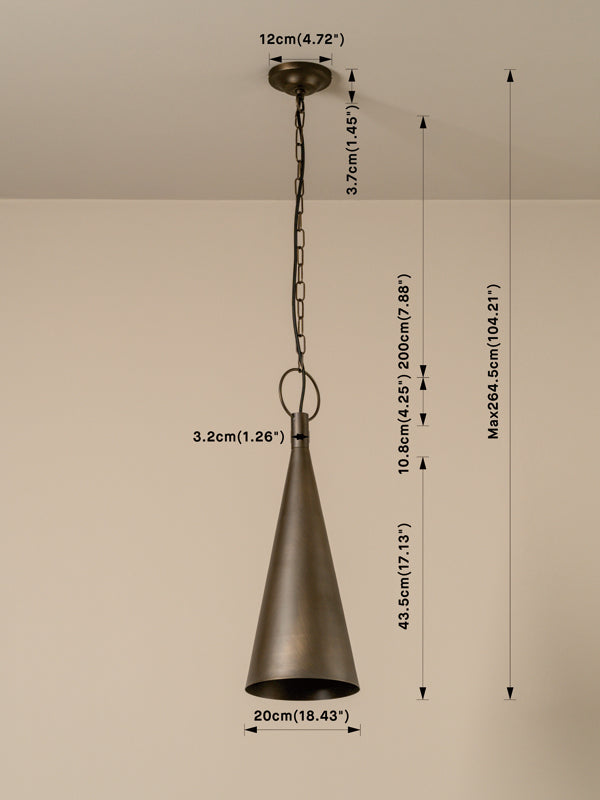 Bladen tall bronze pendant | Ceiling Light | Lights & Lamps | UK | Modern Affordable Designer Lighting