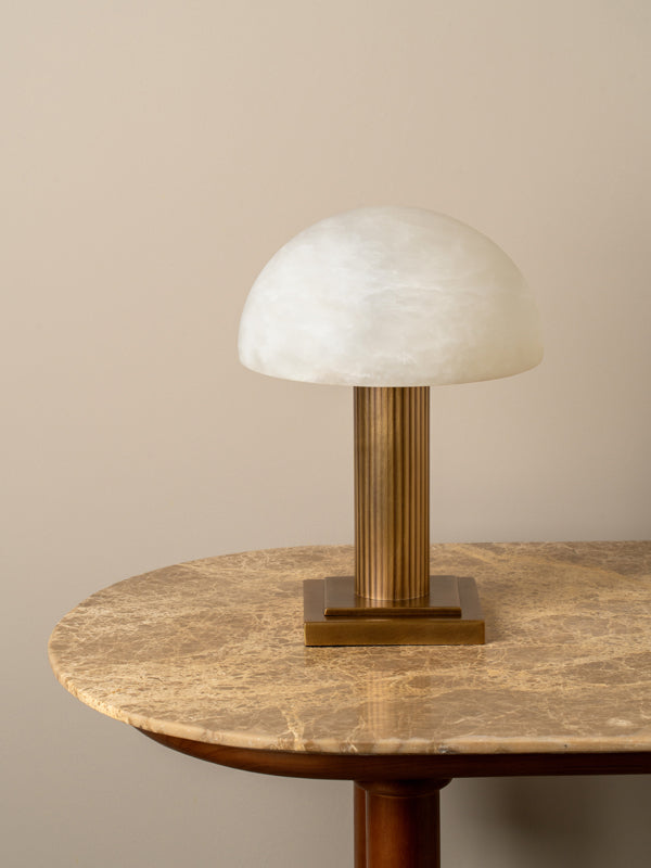 Bollow aged brass table lamp | Table Lamp | Lights & Lamps | UK | Modern Affordable Designer Lighting