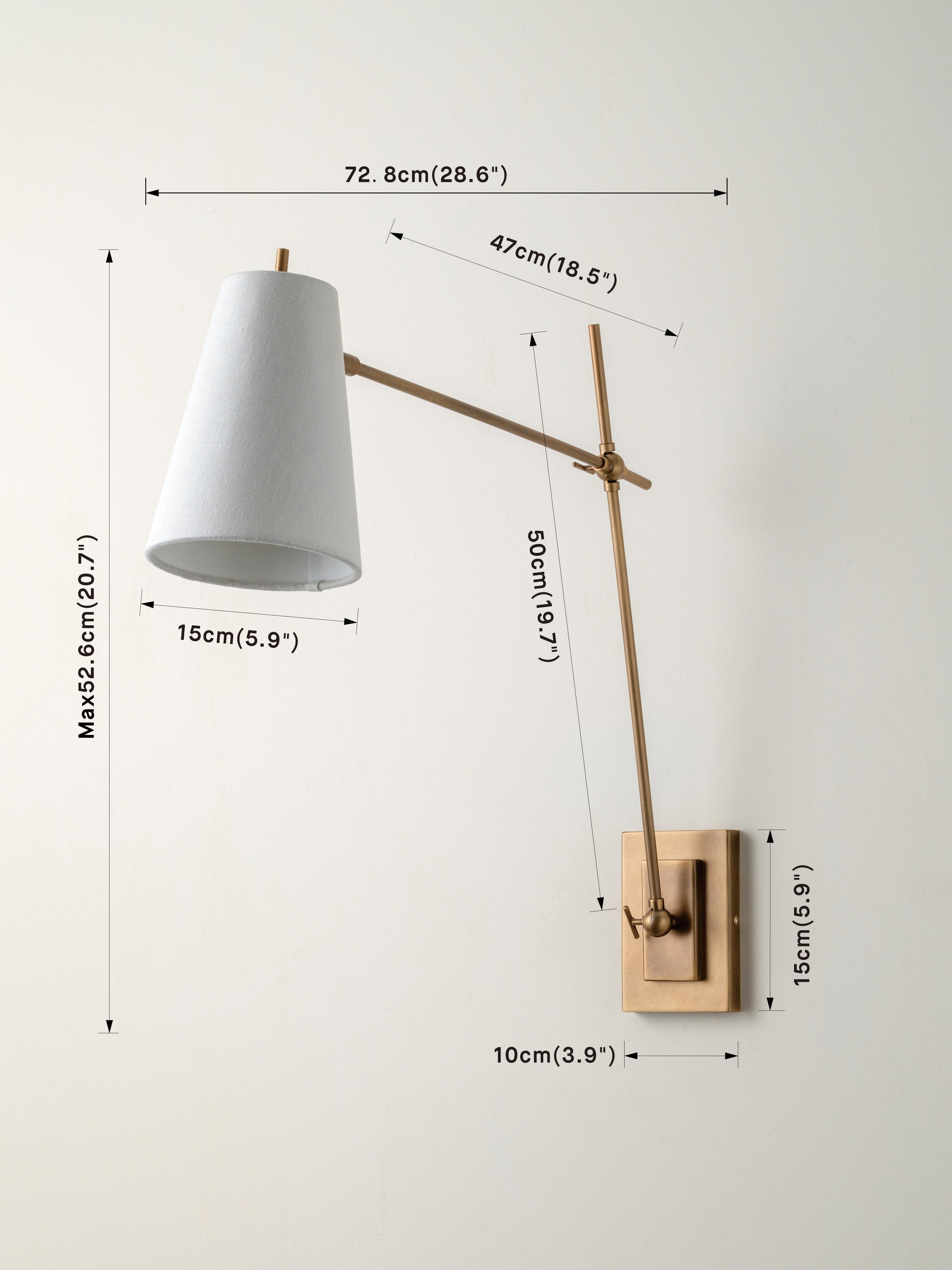 Celano aged brass wall light | Wall Light | lights&lamps | UK | Modern Affordable Designer Lighting