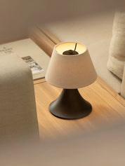 Cenare - bronze and linen rechargeable table lamp | Table lamp | lights & lamps | US | Modern affordable designer lighting