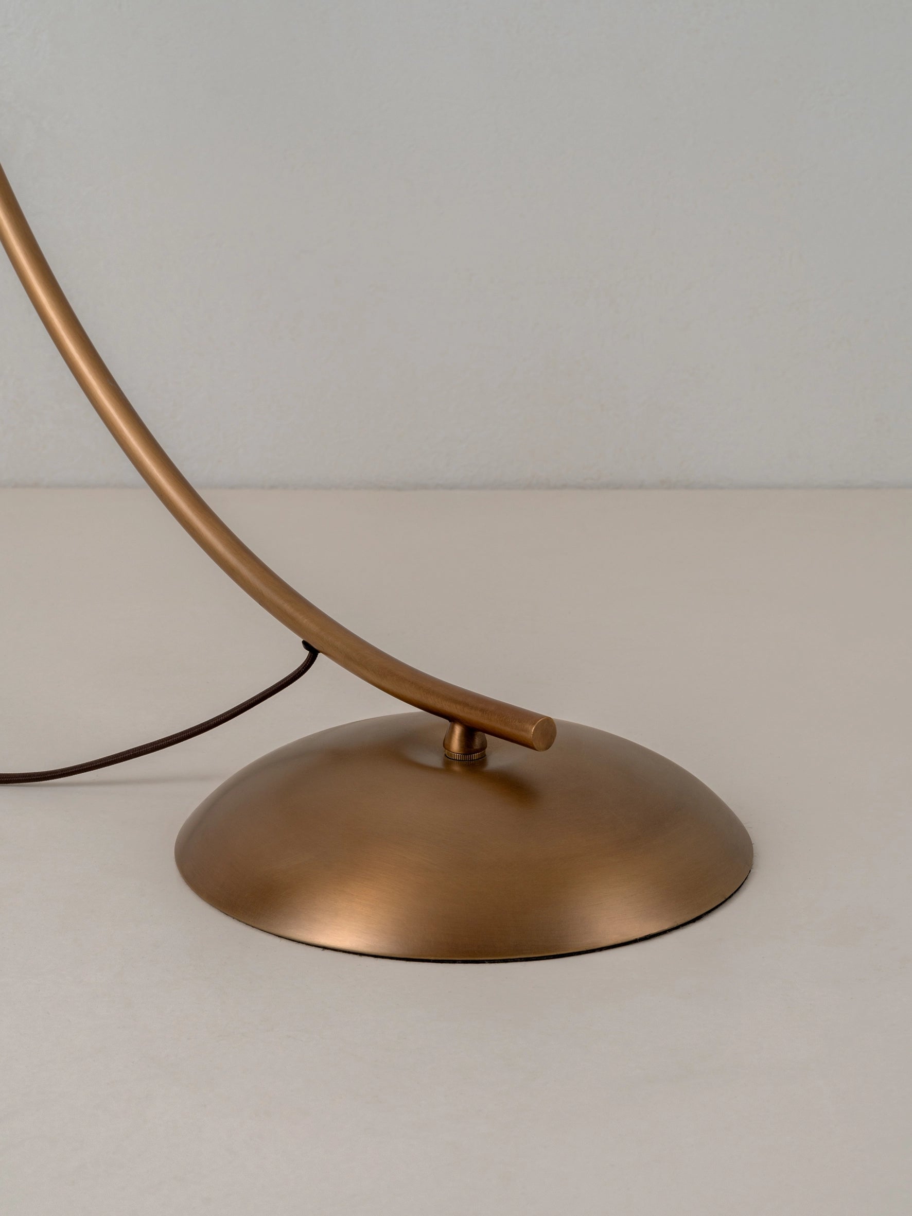 Circo aged brass floor lamp