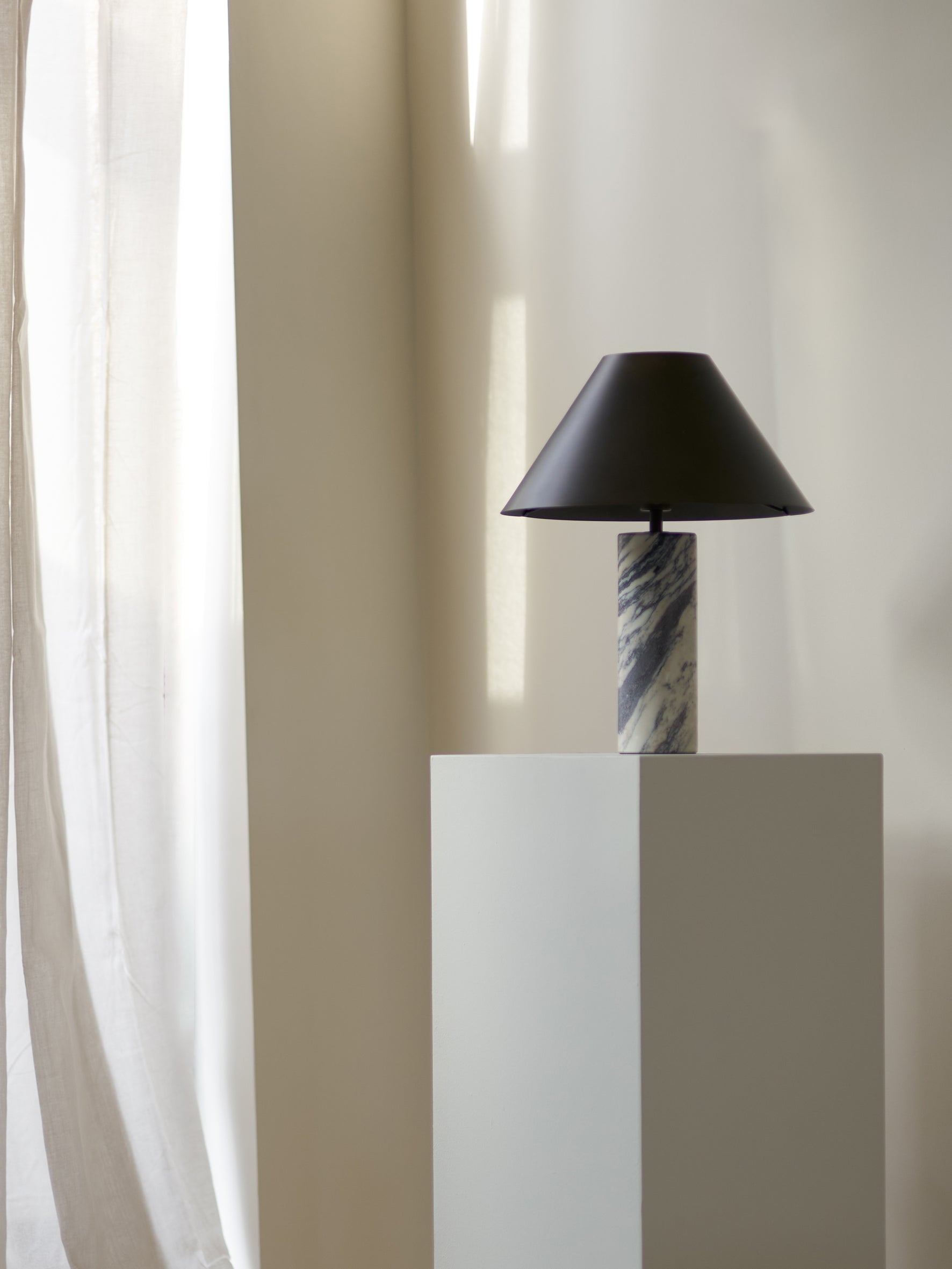 Cline - calacatta viola marble and bronze table lamp | Table Lamp | lights&lamps | UK | Modern Affordable Designer Lighting