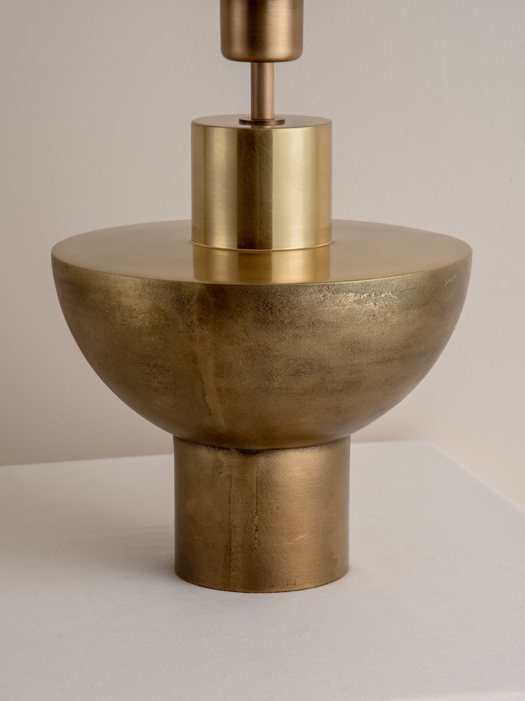 Editions brass lamp with + bronze shade | Table Lamp | Lights & Lamps Inc | Modern Affordable Designer Lighting | USA