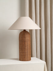 Ensia - extra large rattan table lamp |  | lights&lamps | UK | Modern Affordable Designer Lighting