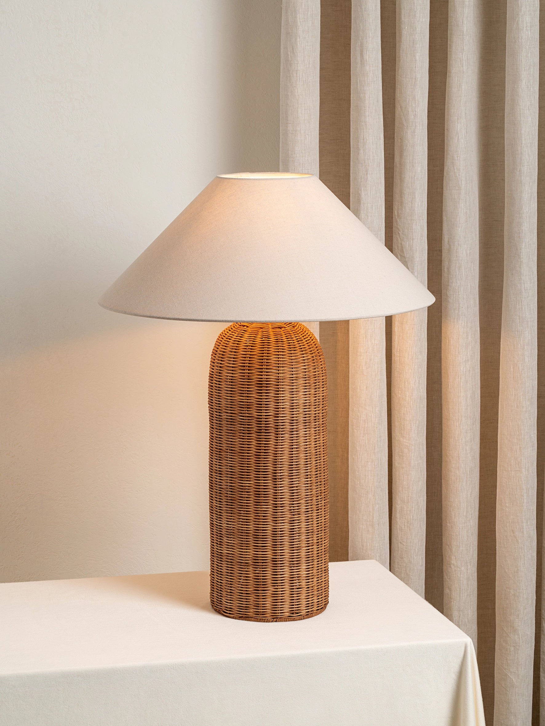 Ensia - extra large rattan table lamp | Table lamp | Lights & Lamps | US | Modern Affordable Designer Lighting