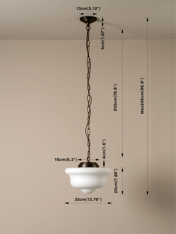 Fairford wide pendant