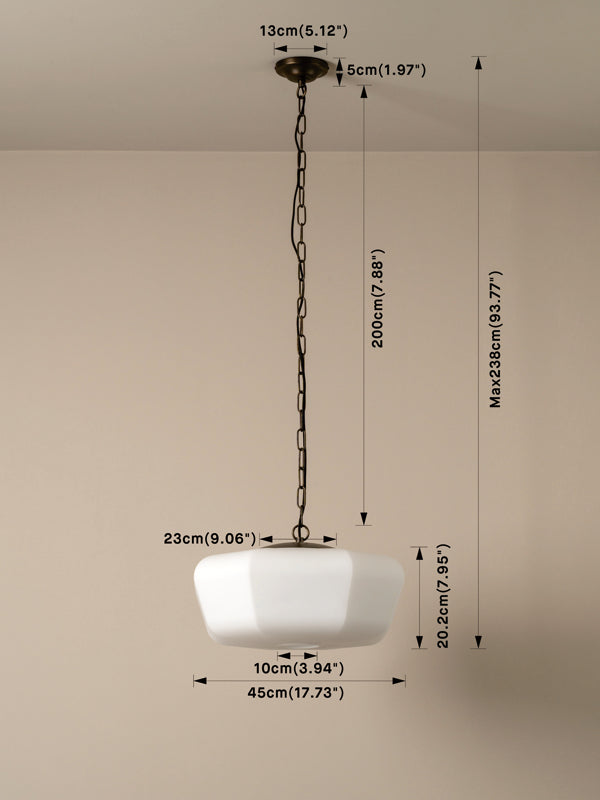 Fulham wide pendant