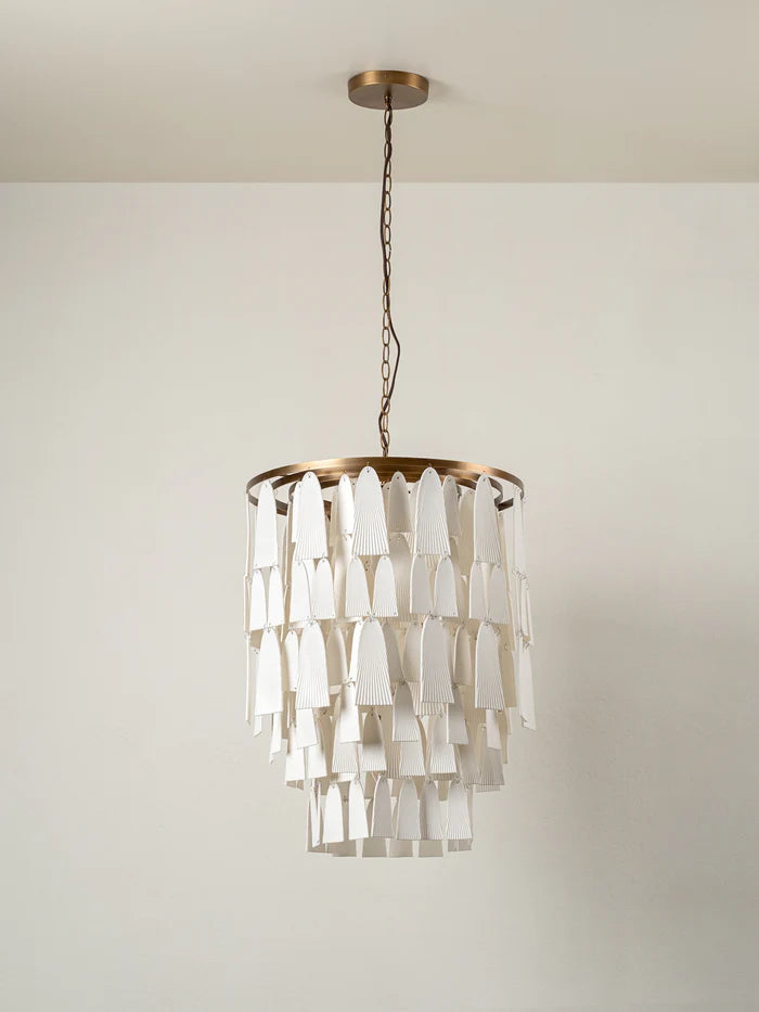 Kaolin - 4 light tiered bronze and porcelain chandelier | Chandelier | lights & lamps | US | Modern affordable designer lighting