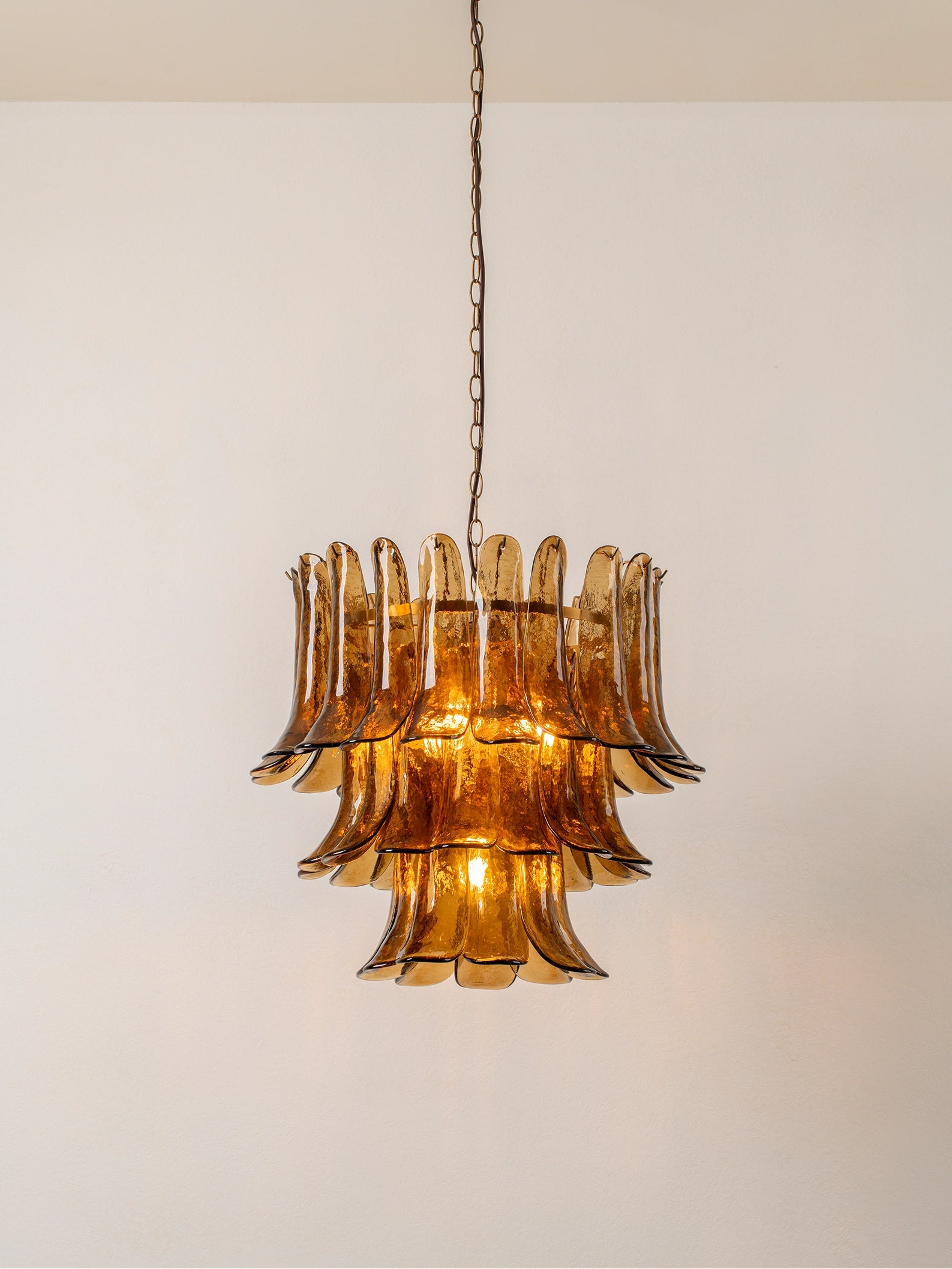 Lonso - 4 light aged brass and smoked brown glass chandelier | Chandlier | lights & lamps | US | Modern affordable designer lighting 