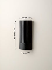 Nitara - chocolate ribbed concrete wall light | Wall Light | lights&lamps | UK | Modern Affordable Designer Lighting