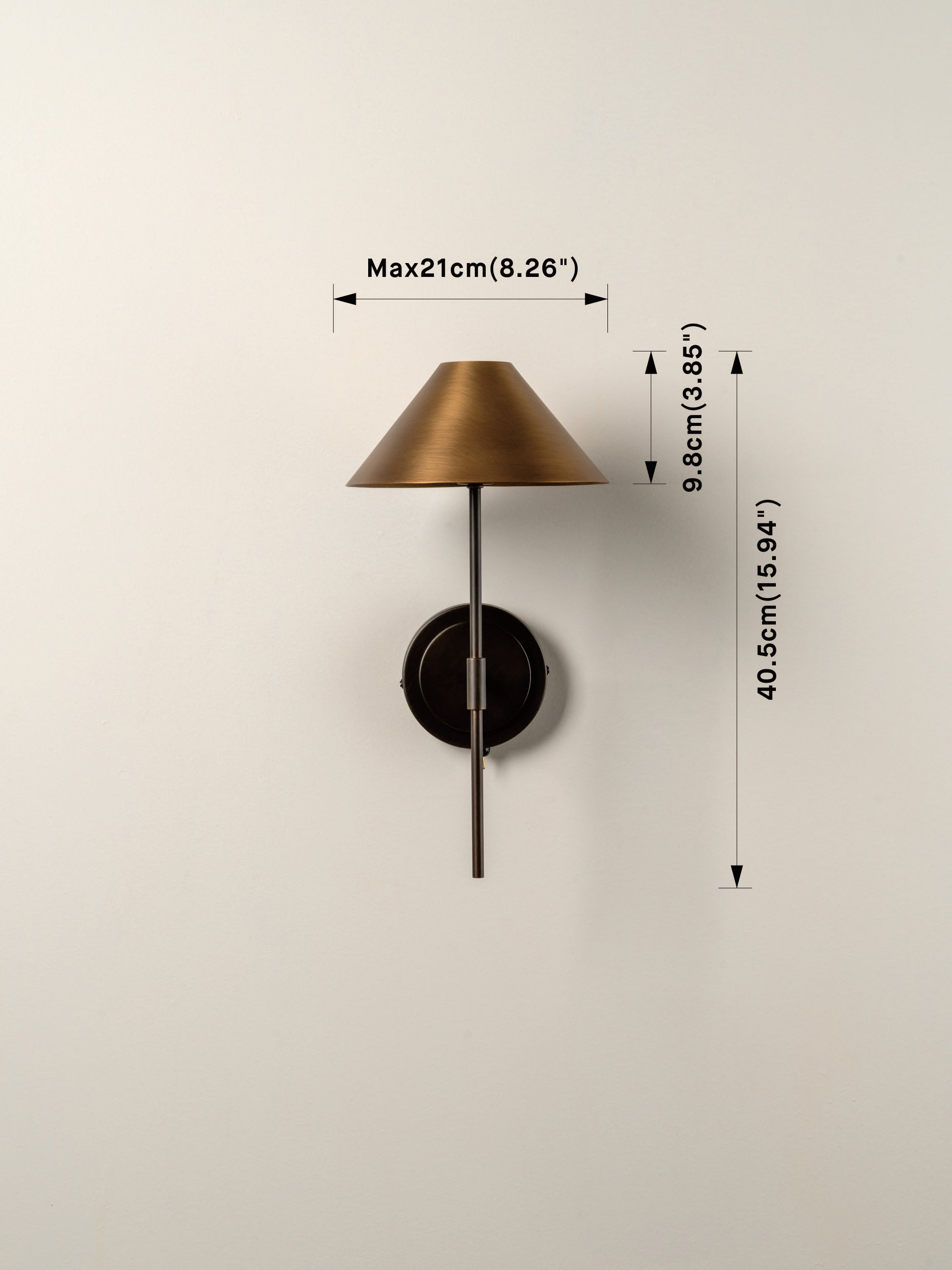 Orta - aged brass and bronze wall light | Wall light | lights & lamps | US | Modern affordable designer lighting 