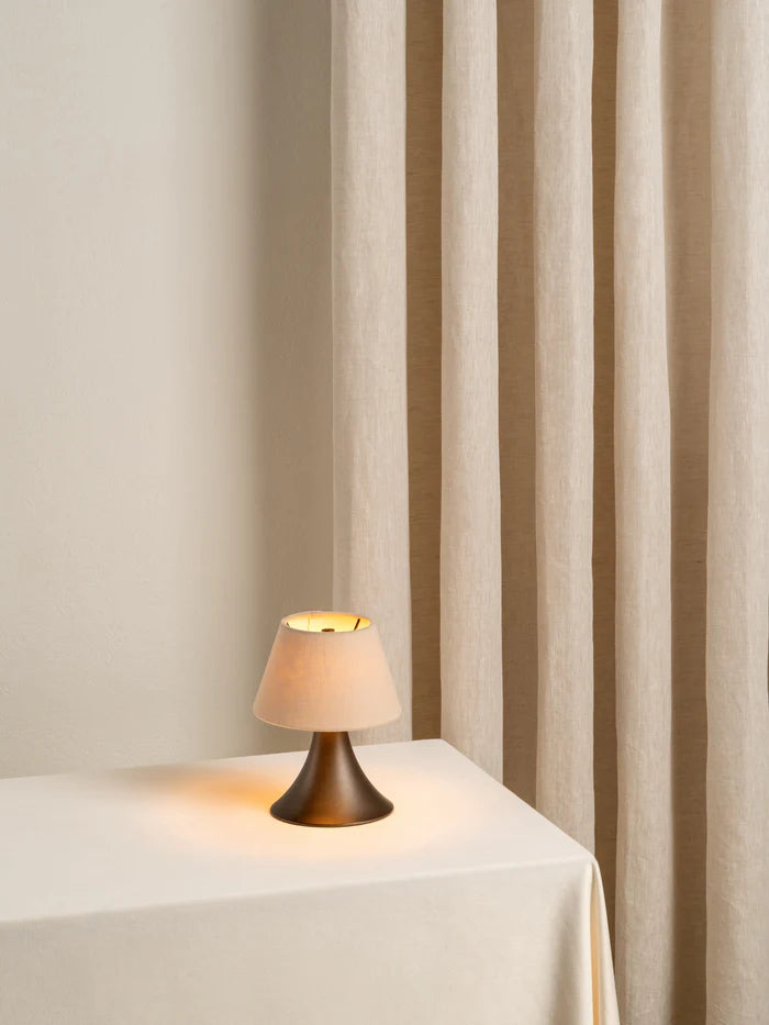 Cenare - bronze and linen rechargeable table lamp | Table lamp | lights & lamps | US | Modern affordable designer lighting