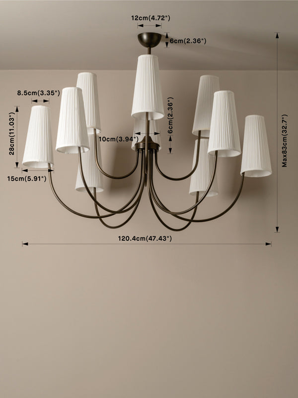 Pimlico 10 light chandelier