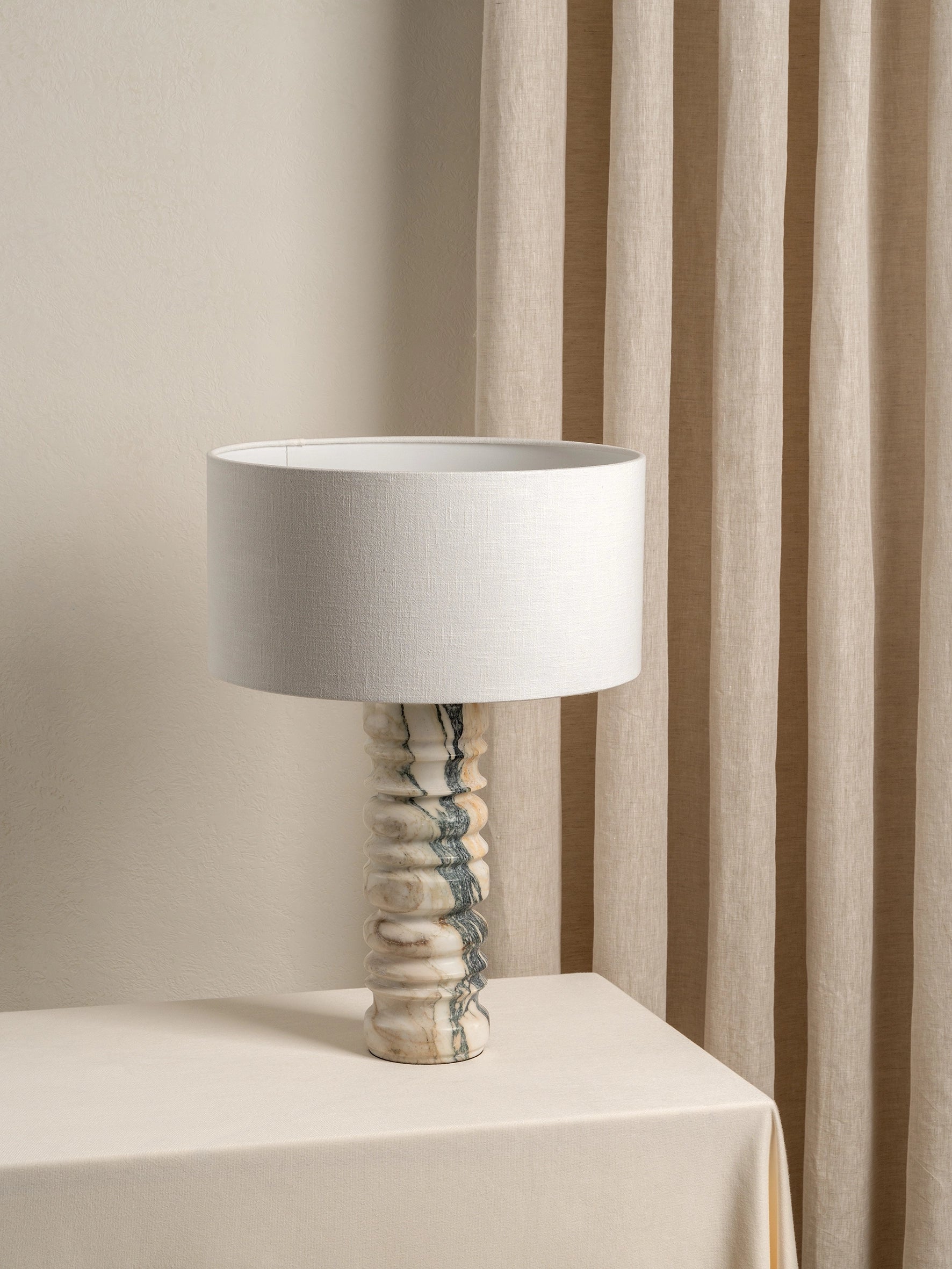 Renee - large Voila Calacatta marble table lamp | Table lamp | lights &amp; lamps | US | Modern affordable designer lighting